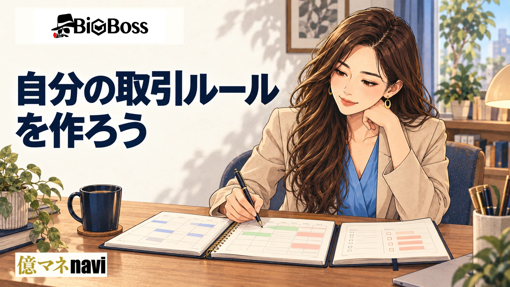 「BigBossで勝つための実践戦略｜スキャル・デイトレ・スイング別の勝ち筋と資金管理術」のアイキャッチ画像
