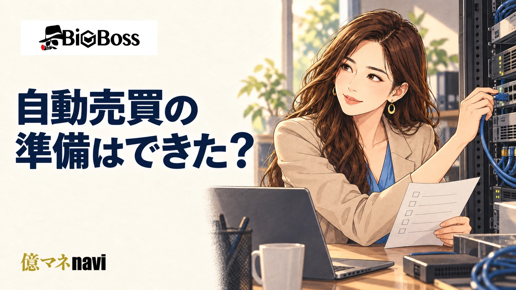 「BigBossの自動売買は他社と何が違う？EA・VPS対応と日本語サポートで安心運用」のアイキャッチ画像