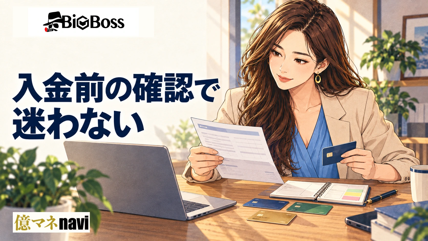 「【保存版】BigBoss入金方法の選び方｜トレード成果を左右するおすすめ手段と注意点」のアイキャッチ画像