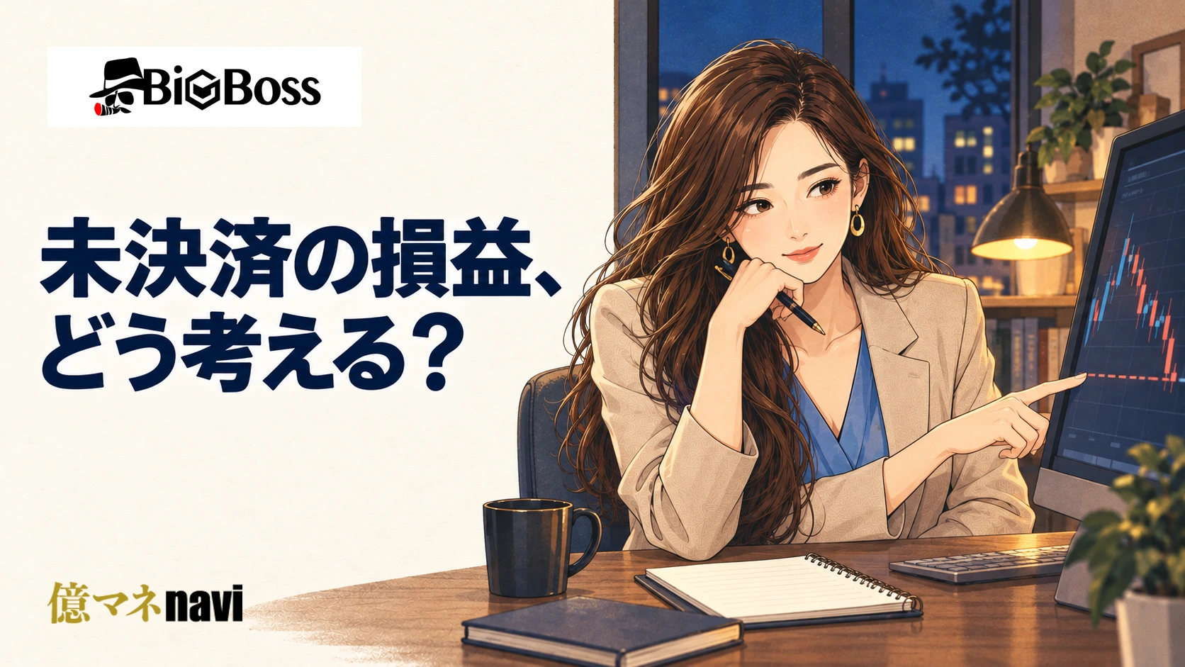 「BigBossのオープンポジション徹底攻略｜含み益・含み損の心理戦と賢いスワップ活用術」のアイキャッチ画像