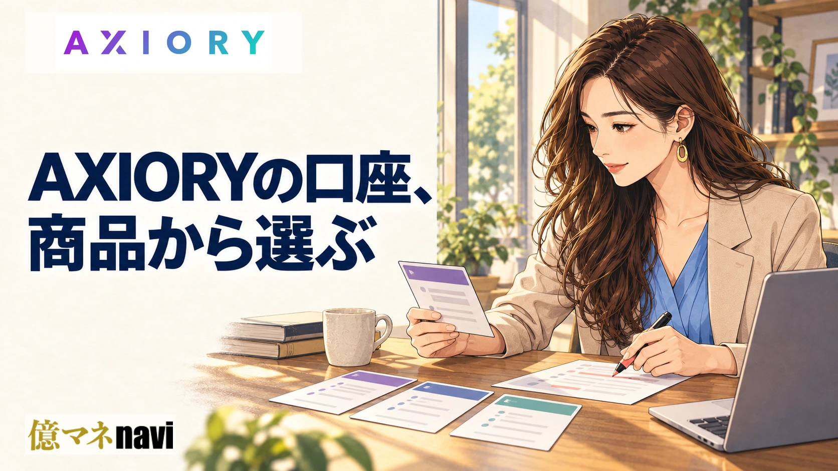 「AXIORY(アキシオリー)の口座タイプ・種類を比較！あなたにはどの口座タイプがおすすめ？」のアイキャッチ画像