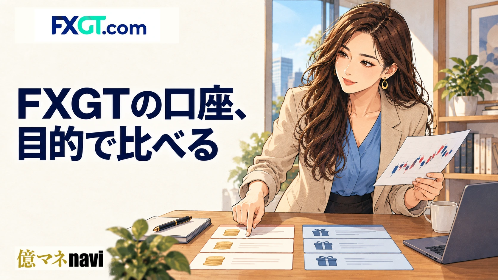 「FXGT(エフエックスジーティー)の口座タイプ・種類を比較！あなたにはどの口座タイプがおすすめ？」のアイキャッチ画像