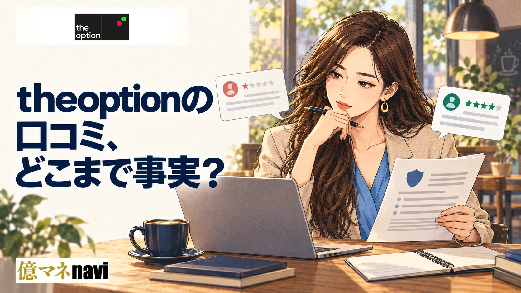 「theoption(ザオプション)の評判・口コミについてSNSやブログをチェック」のアイキャッチ画像